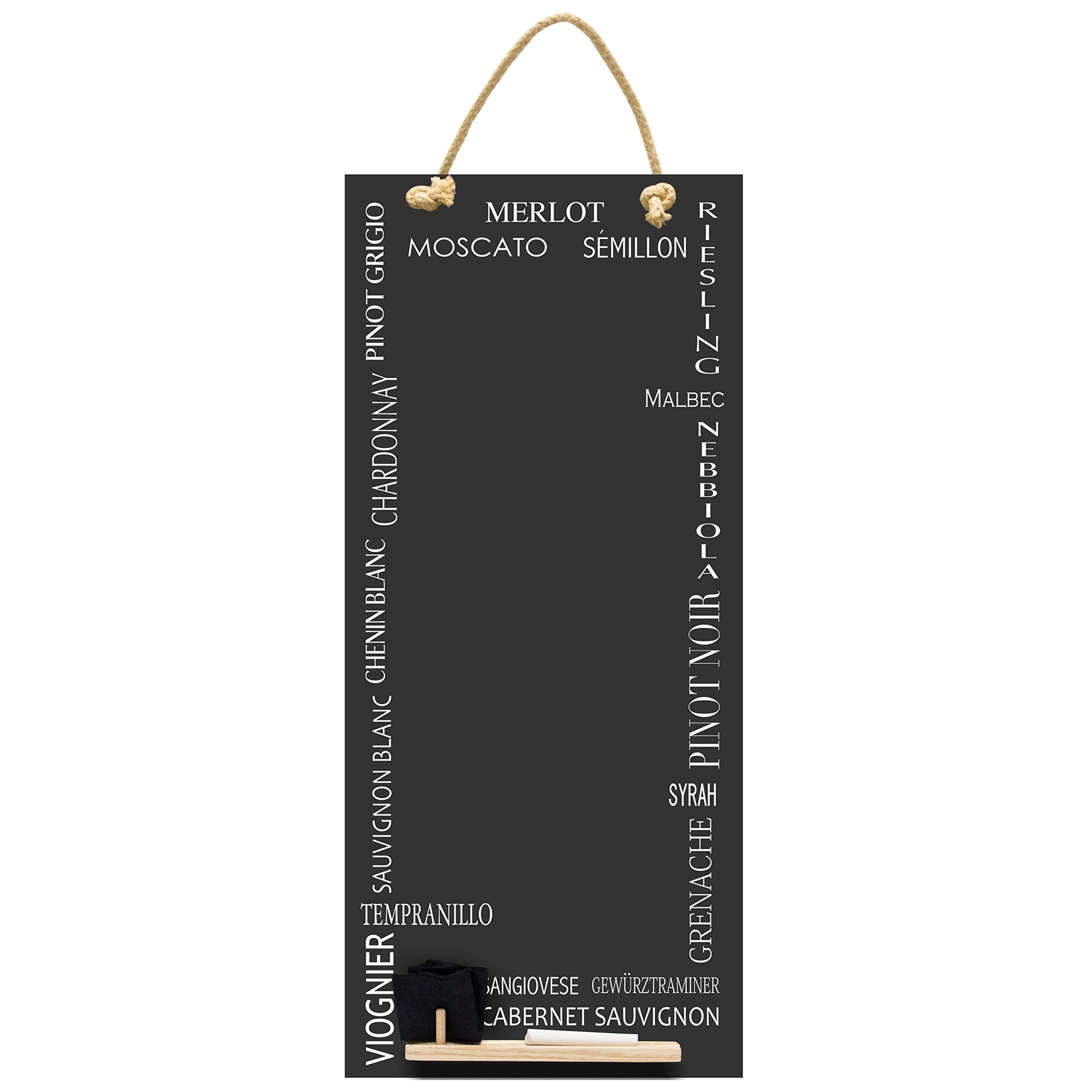 Buy Chalkboards UK Wine Grapes Tall Thin Chalkboard/Blackboard/Memo
