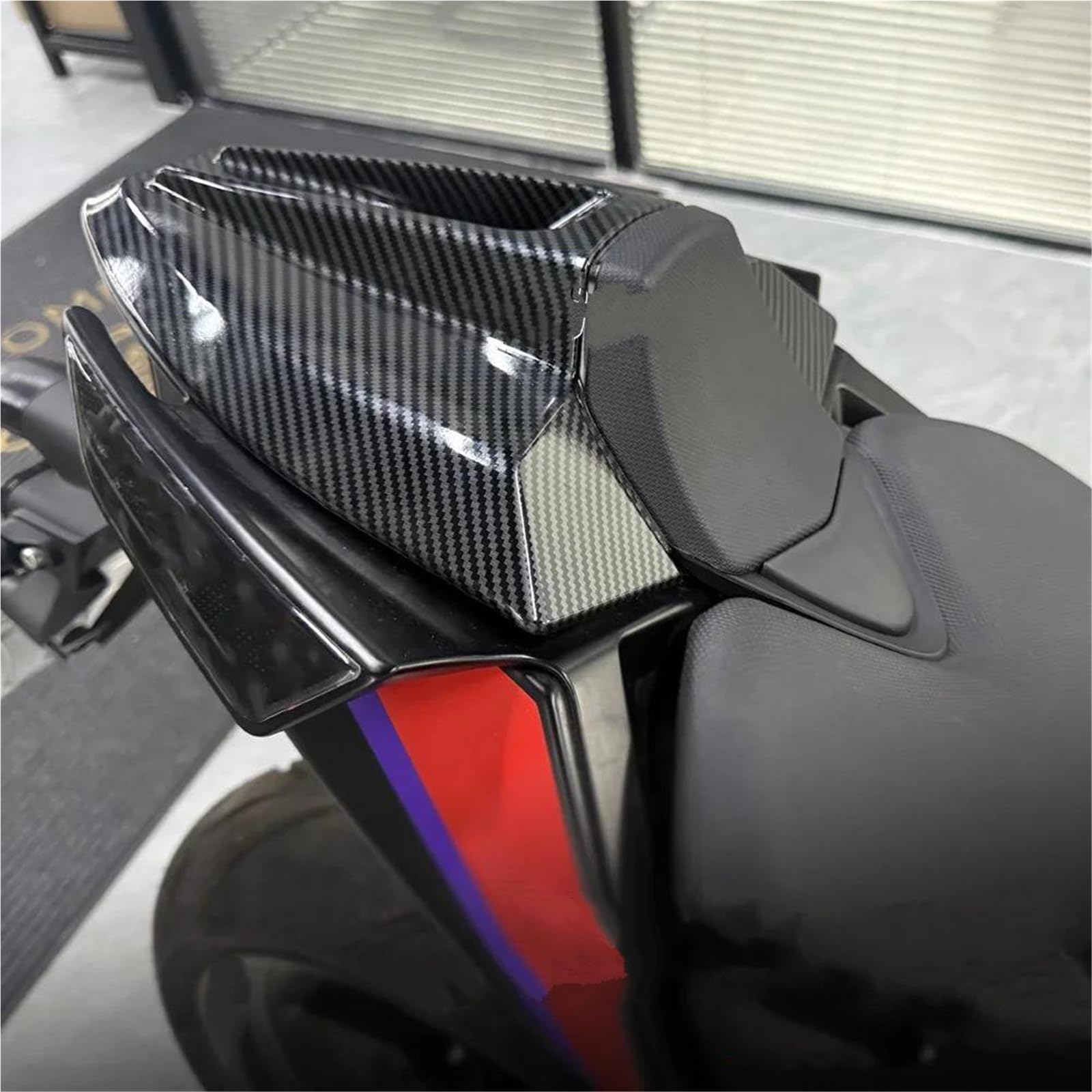 Carenatura Posteriore Per Moto Con Coprisella Monoposto Per Aprilia RS457 Rs457 RS 457 2024 2025 Copertura Sella Passeggero Monoposto Coprisedile Posteriore(Carbonio)