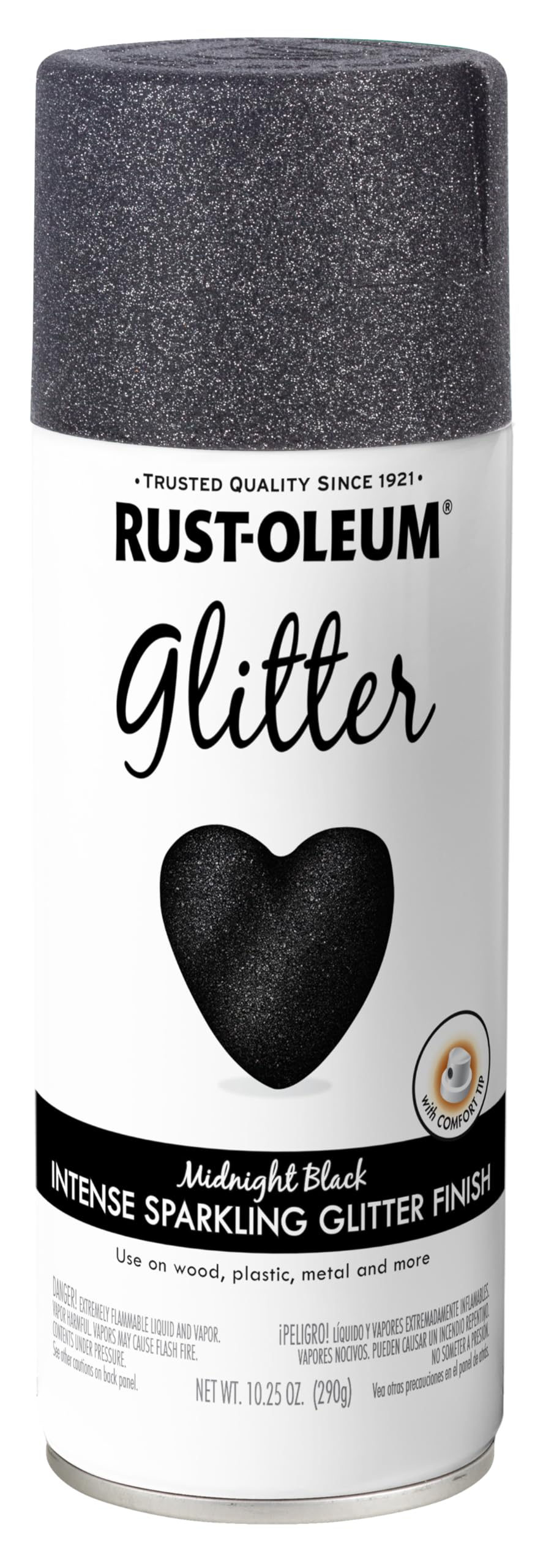 Rust-Oleum Glitter Midnight Black Spray Paint