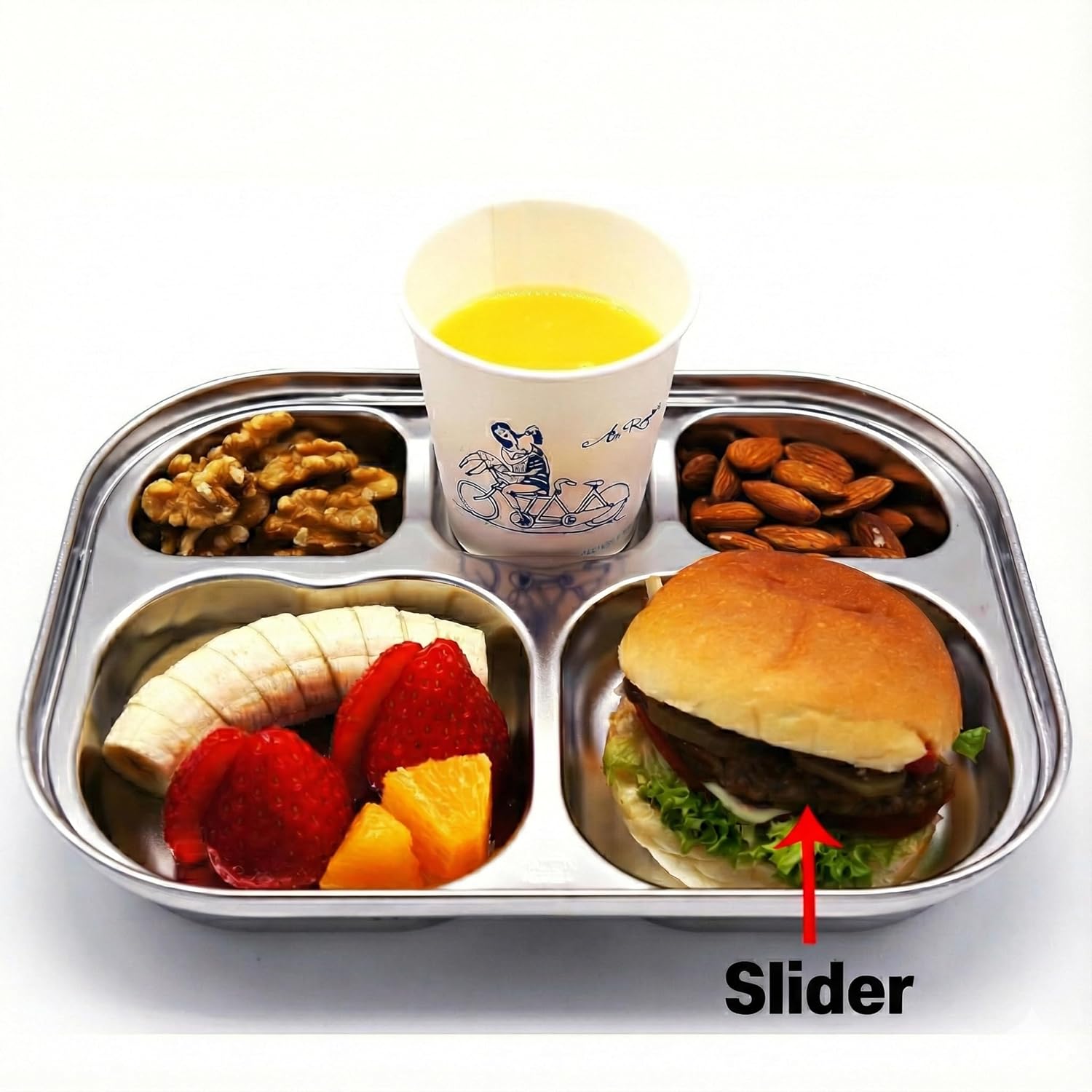 Korean Stainless Steel Divided Plates for Toddlers, Kids, Babies, Premium 304, Electro-Polished, No Black Residue, BPA-Free, 5-Compartment Food Tray, Camping, Picky Eaters, Set of 2 - Image 9