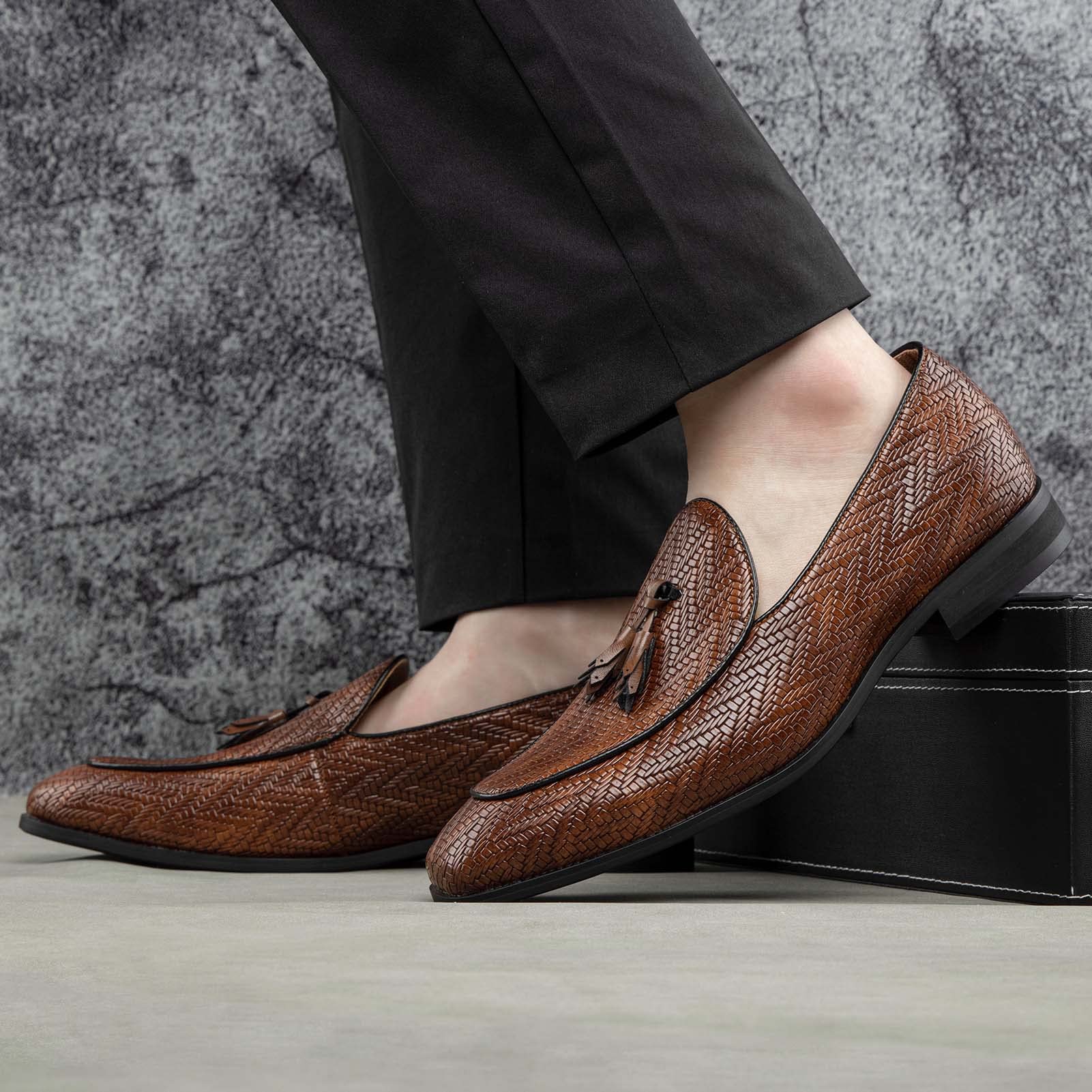 JITAI Mocasines de Hombre Zapatos Hombre Vestir Mocasines Verano Hombre Zapatos Traje