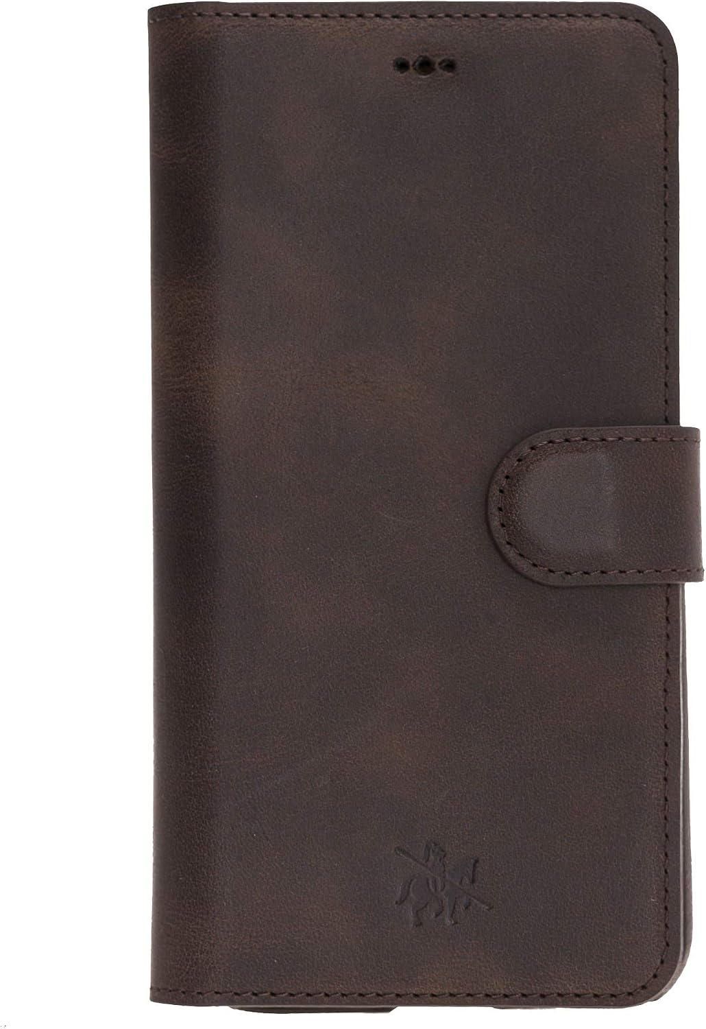 Venito Florence Leather Wallet Phone Case Compatible with iPhone 12 (6.1 inch), iPhone 12 Pro (6.1 inch) - Extra Secure with RFID Blocking - Detachable Phone Wallet (Coffee Brown)