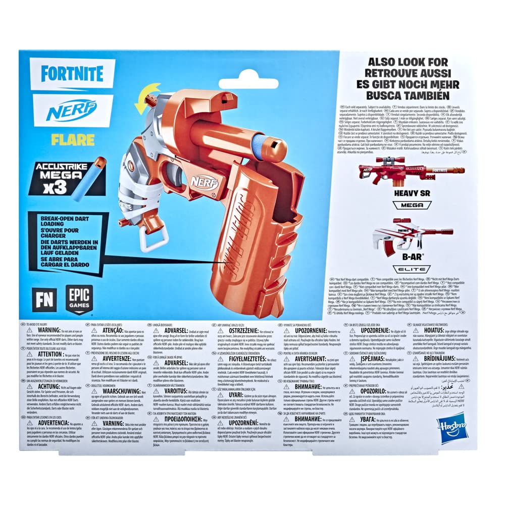 Nerf Super Flare Wyrzutnia, Wielokolorowa, od 8 Lat