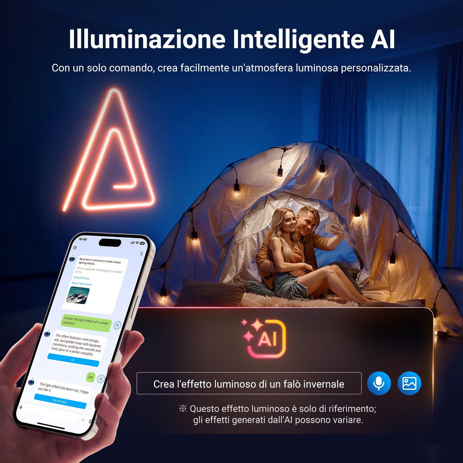 NEEWER Striscia LED da 3m, Luci Neon Strisce RGB IC Tagliabile Flessibile Smart AI con Controllo App per Camera da Letto Sala Giochi Interno Studio, Compatibile con Google Assistant e Alexa, NS02