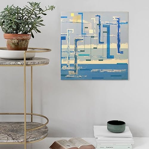 Miniatura 5 de QINGLIN Irene Rice Pereira Poster-The Majestic Grandeur of The Immutable Light Oil on Linen HD Print on Canvas Painting Wall Art for Living Room