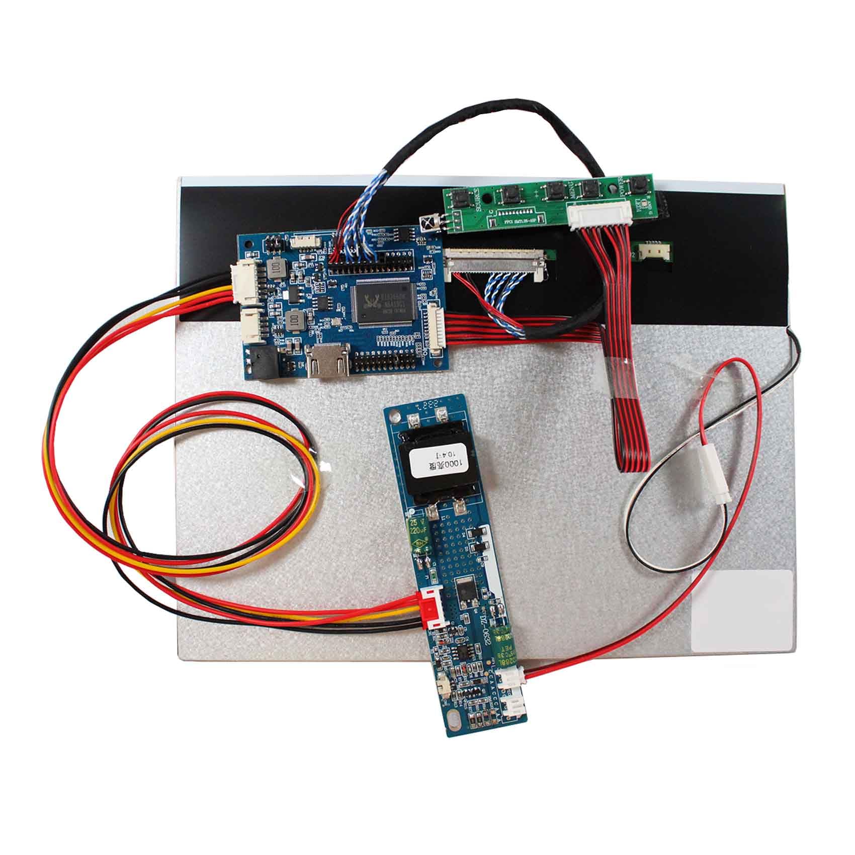 FanyiTek 10.4 inch 1024x768 4:3 1300nit IPS LCD Screen and Audio LVDs Controller Board 30pins