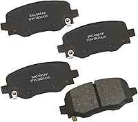 Vista 284 de Pastillas de freno traseras cerámicas Bendix Premium SBC1337 para Cadillac CTS 2014-2008, SRX 2016-2010, Chevrolet Camaro 2015-2010, Saab 9-4X 2011