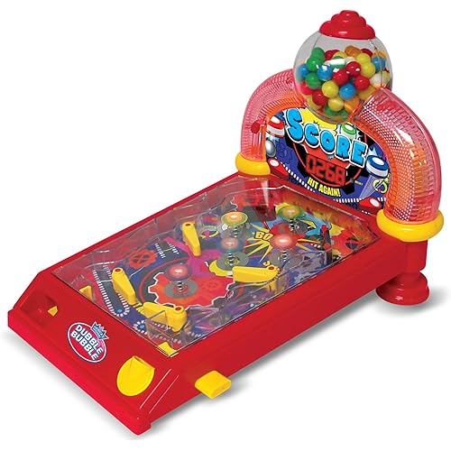 Dubble Bubble DB100P Pinball Gumball Machine - Lights - Sounds (Red)