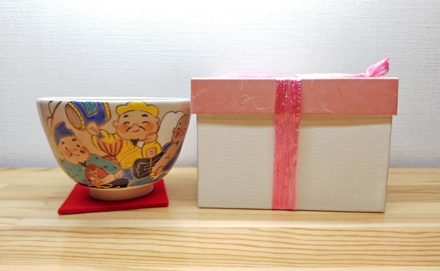 京焼 御室窯造　仁清「 旭日の群鶴」抹茶茶碗 新年 正月 初釜 京焼 御室窯造 仁清「 旭日の群鶴」抹茶茶碗 新年 正月 初釜