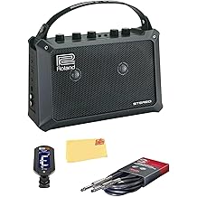 Roland Mobile Cube Stereo Amp Bundle s bat&eacute;riou s tunerom, pr&iacute;strojov&yacute;m k&aacute;blom a le&scaron;tiacou utierkou Austin Bazaar