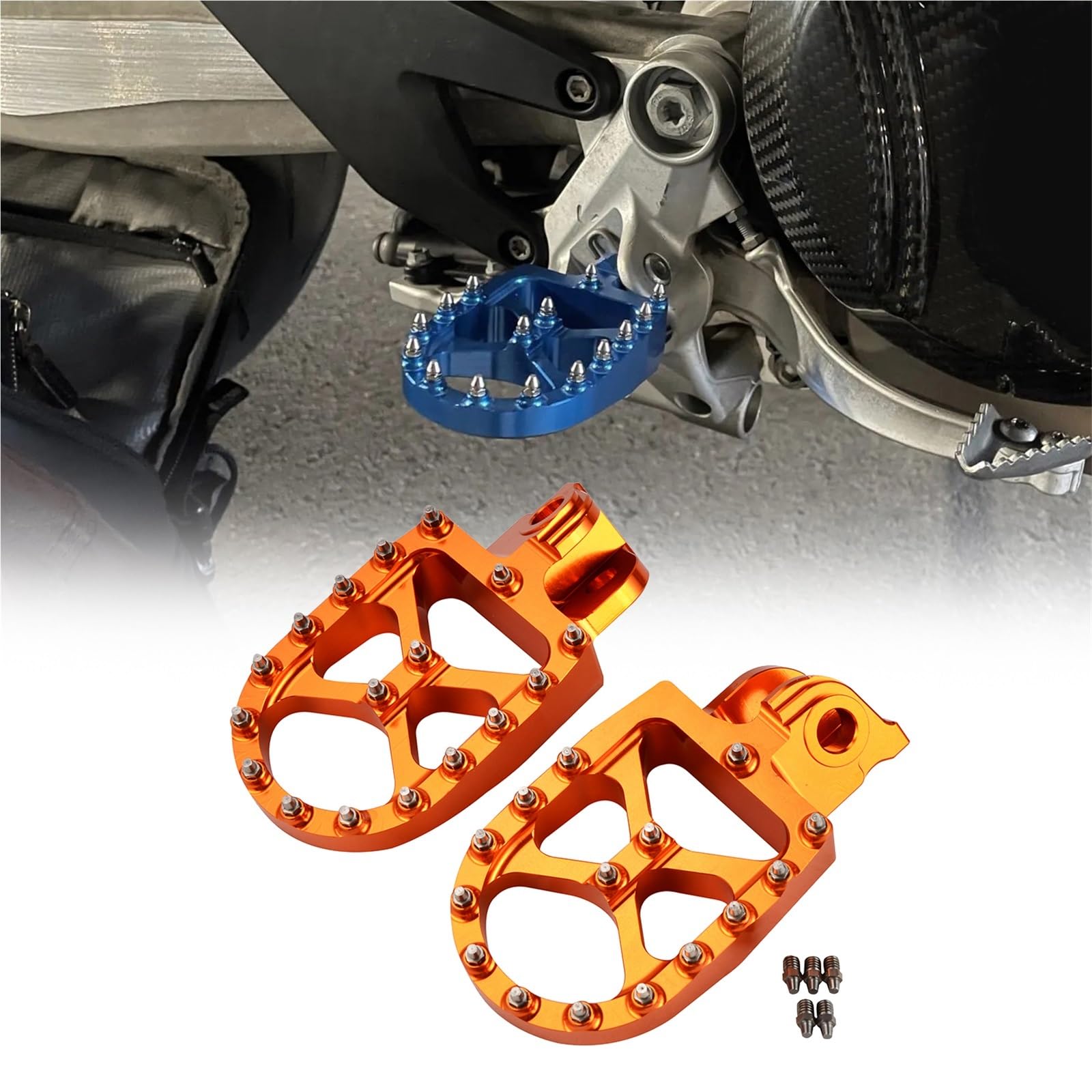 Repose-Pieds de 57 mm anti-dérapant pour sécuriser vos appuis en moto