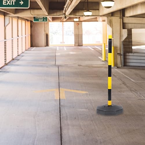 Miniatura 8 de Housoutil Puesto de tráfico Conos Tráfico Delineador Postes Lote de Construcción Marcador de carretera Calle Puntal de seguridad Precaución Barrera