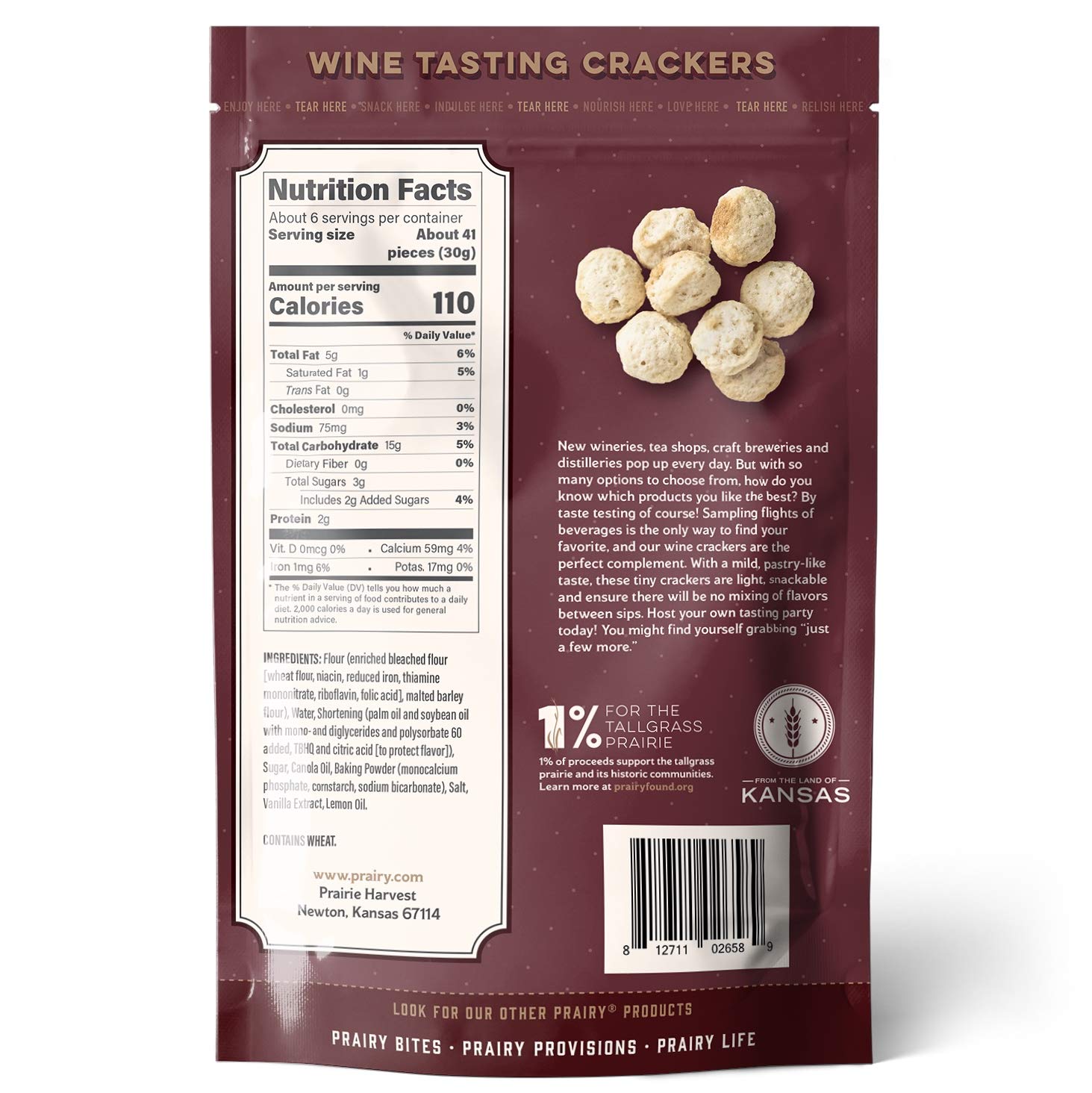 Wine Tasting Crackers (Pack of 6)
