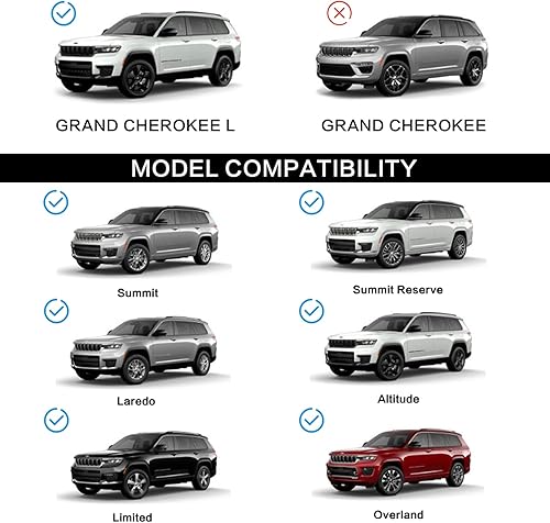 Miniatura 2 de Snailfly Barra transversal apta para Jeep Grand Cherokee L 2021 2022 2023 para portaequipajes de techo de barra transversal accesorios exteriores de