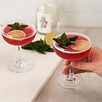 Vista 9 de Vaso True Coupe, Copas de Martini para Fiesta de Cóctel, Perfecto para Espresso Martini, Manhattan, Champán, Elegante Cristalería de 7 oz para Bares