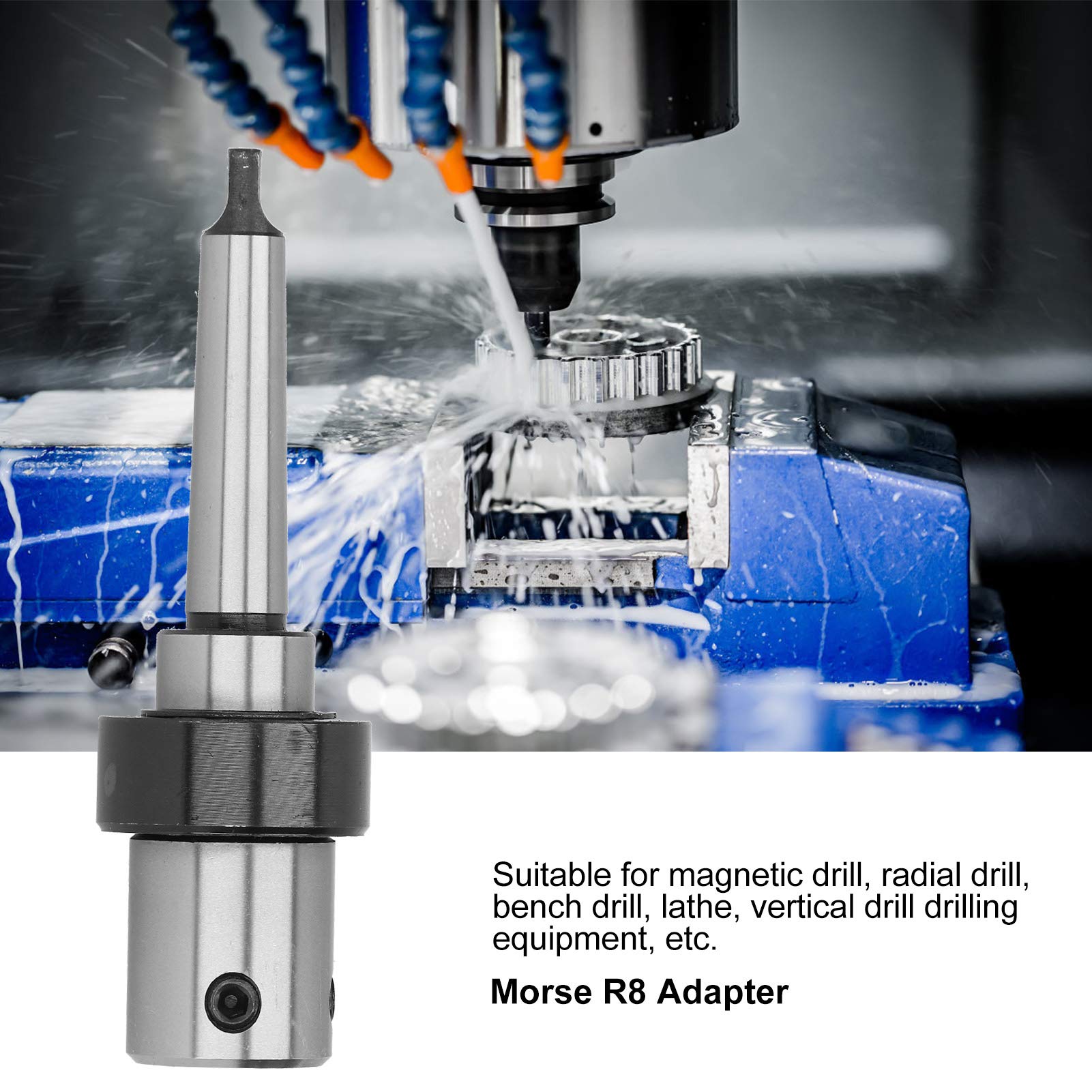 Kit d'arbre de coupe annulaire, avec cône Morse MT2 pour tige Weldon 19,05 mm / 0,8 pouce pour perceuse magnétique, perceuse radiale, perceuse d'établi, tour, équipement de forage vertical