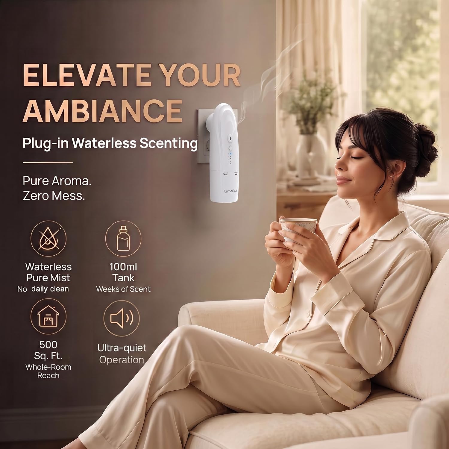 Smart Plug in Waterless Diffuser Cold Air Scent Machine for Essential Oil image 5