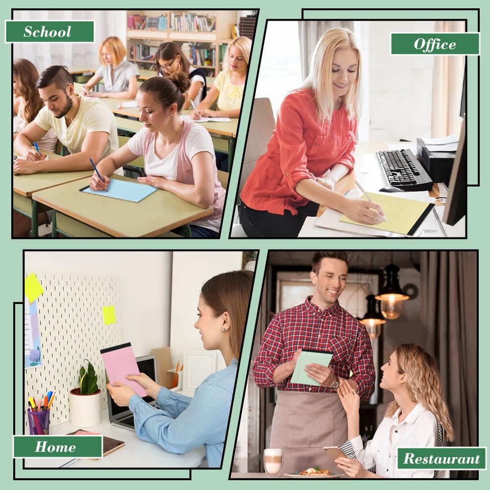 Blocco per appunti 36 x 20,4x12,7 cm, 30 fogli, piccoli blocchi per appunti, blocchi per appunti multicolori, blocchi per appunti per scrittura, a righe strette, materiale per ufficio, per