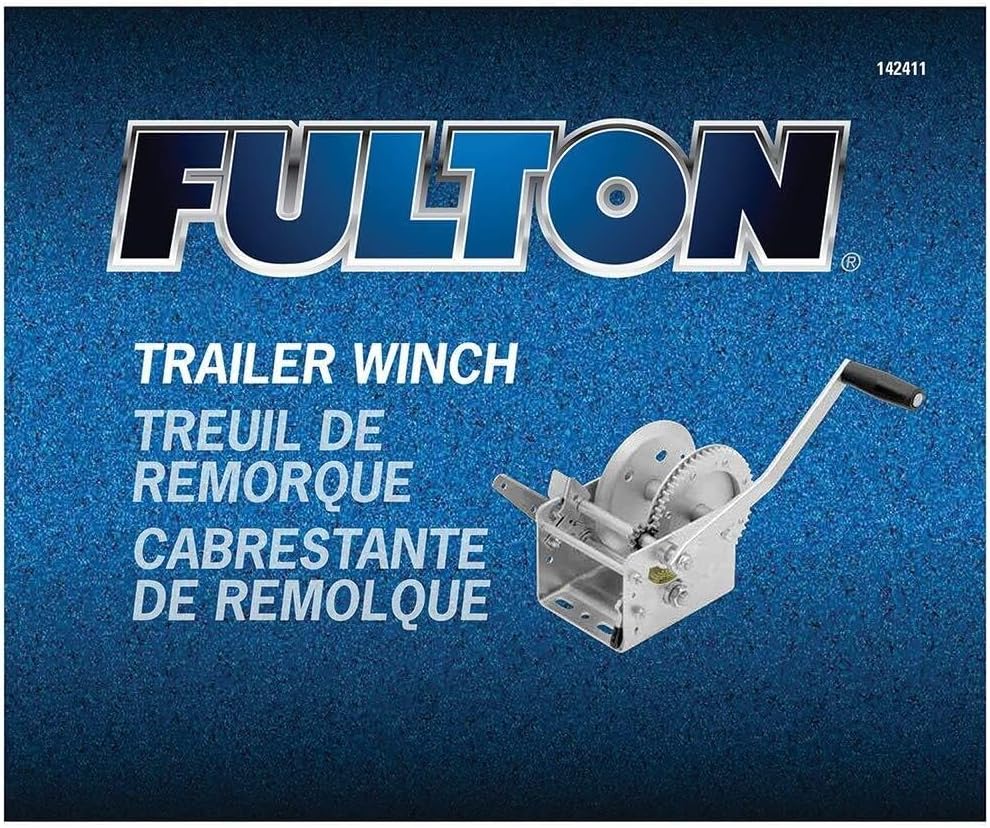 142411 トレーラーウインチ、2速、2,600ポンド容量、ストラップなし