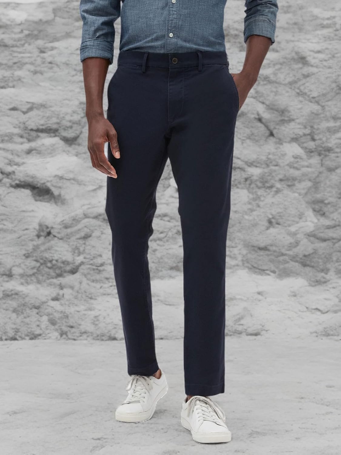 Gap Mens Essential Skinny Fit Khaki Chino Pants - Image 5