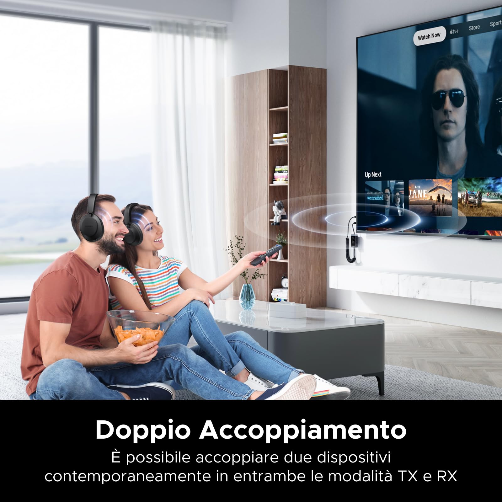 UGREEN Ricevitore Trasmettitore Bluetooth 5.4 USB Adattatore Bluetooth 2 in 1 Audio Jack da 3,5 mm per Auto TV PC Altoparlante Amplificatore