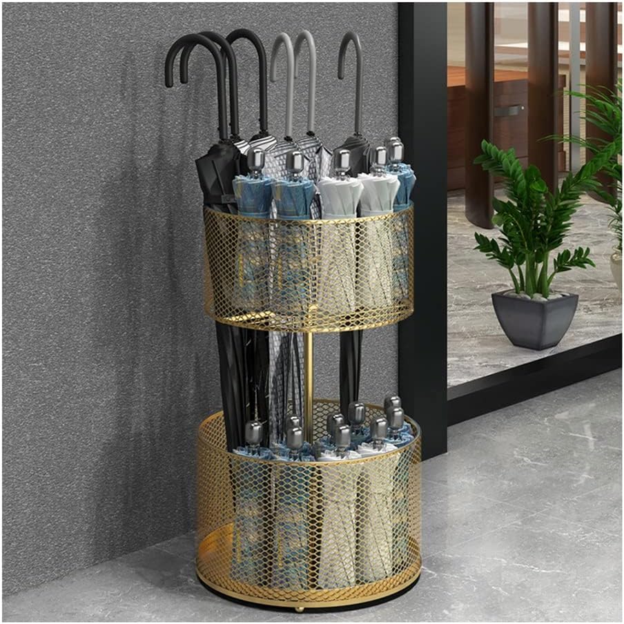 Umbrella Stand Racks Indoor Metal Umbrella Holder, 2Layer