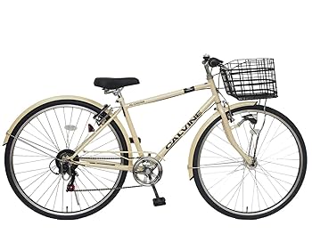 新品　クロスバイク 700C 27インチ シマノ 7段変速機ホワイト自転車 楽天市場】クロスバイク アルミ製 自転車 送料無料 8割完成車