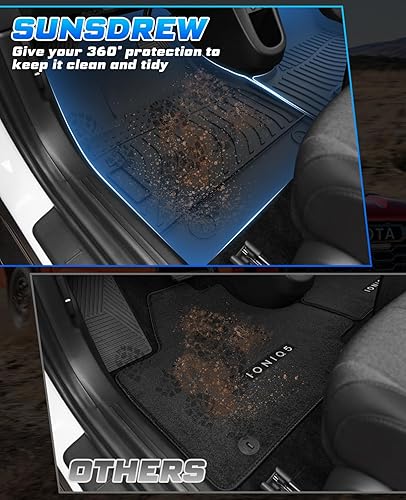 Miniatura 4 de Alfombrillas para Hyundai Ioniq 5 TPE 2022 2023 2024 para maletero para todo tipo de clima, sin olor, antideslizantes, juego completo de