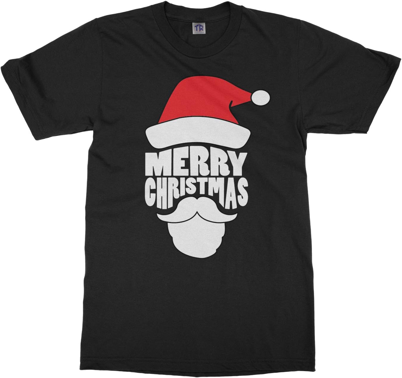 Threadrock Kids Merry Christmas Santa Claus Face Youth T-Shirt