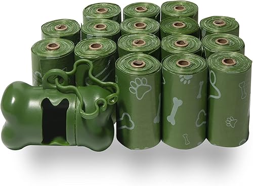 Vista 45 de Best Pet Supplies - Bolsas para limpieza de excremento de perro (240 bolsas) para limpieza de desechos, reemplazos de rollo para paseos y viajes al