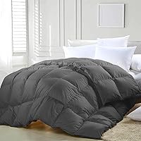 Vista 9 de zzlamb - Edredón ligero de plumas sintético, relleno de edredón cálido para todas las estaciones, duradero y suave, plumón con pestañas en las Marrón