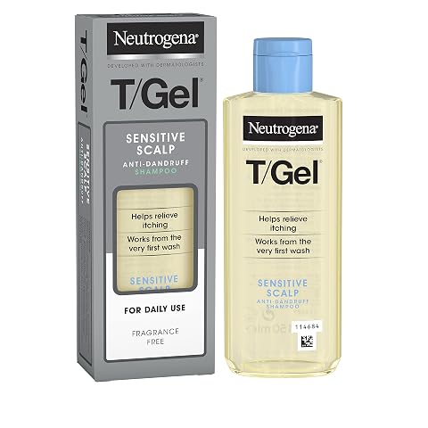 Neutrogena T/Gel Anti Dandruff Shampoo for Sensitive Scalp (1x 150ml), Fragrance-Free