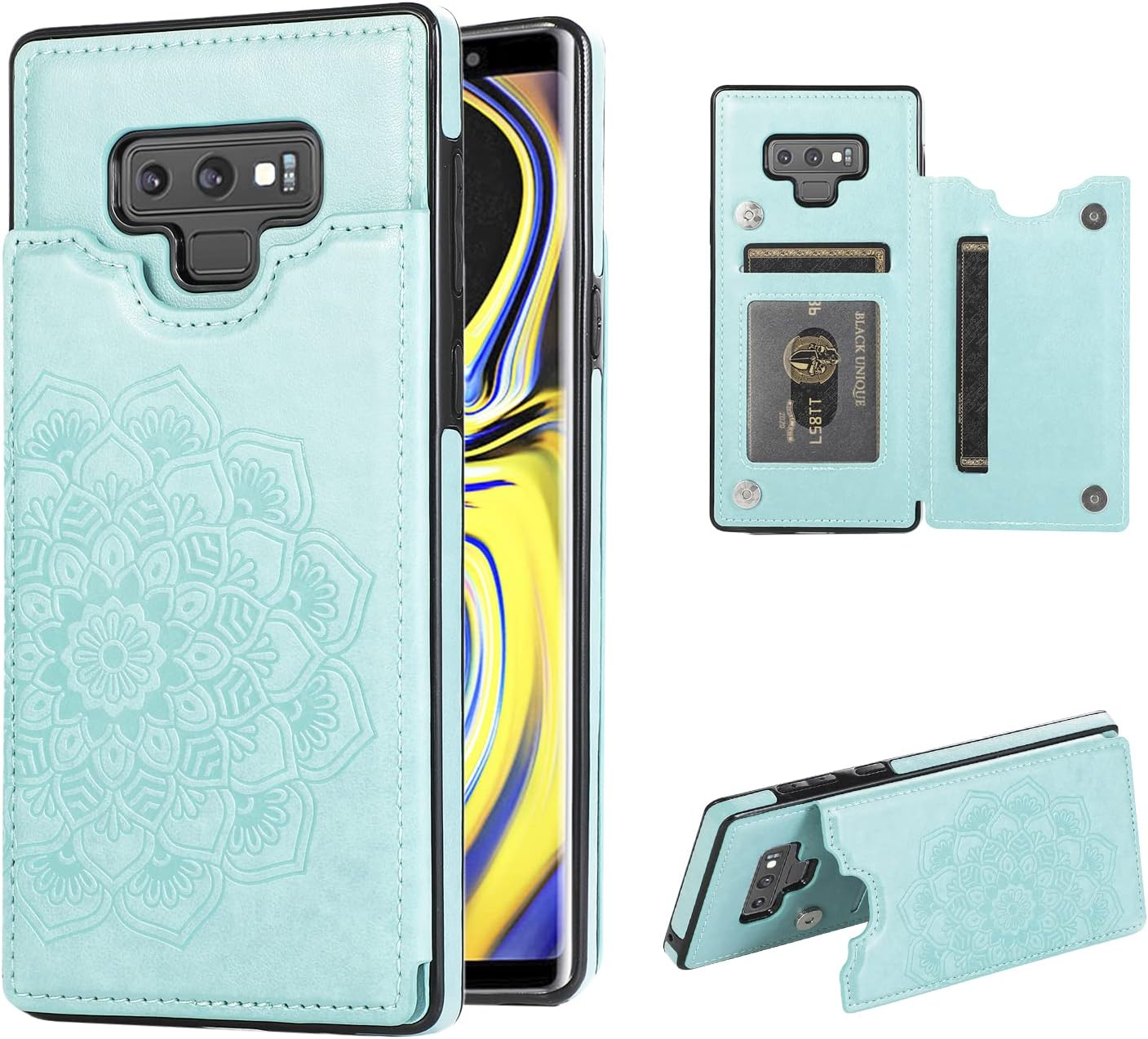 LLAYOO for Samsung Galaxy Note 9 Case MTL,Mint
