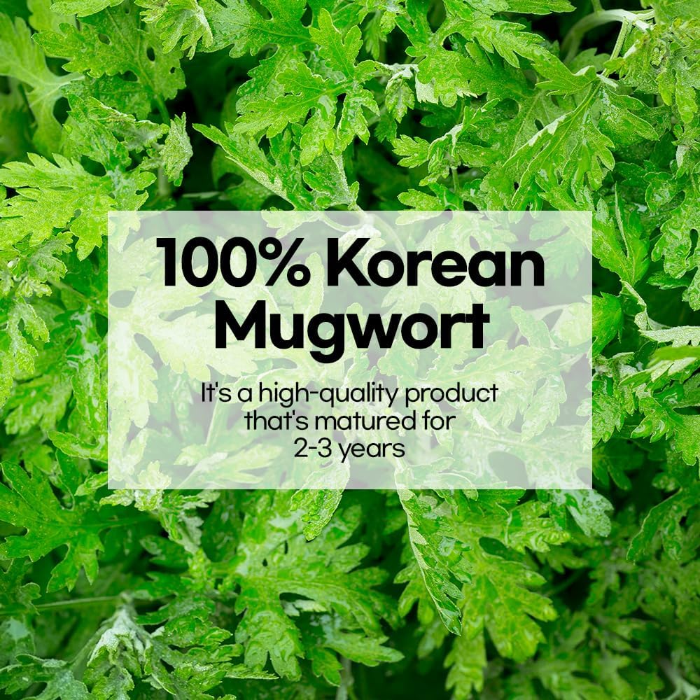 Korea HiMedi Premium Aged Mugwort Loose Moxa Cones Direct Use – 100% Korean Artemisia Princeps, Aged 2–3 Years – Hand-Formable Herbal Moxa Wool for Traditional Wellness & Warmth Care