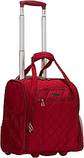 Melrose Upright Wheeled Underseater Luggage, Red, Carry-On 15-Inch