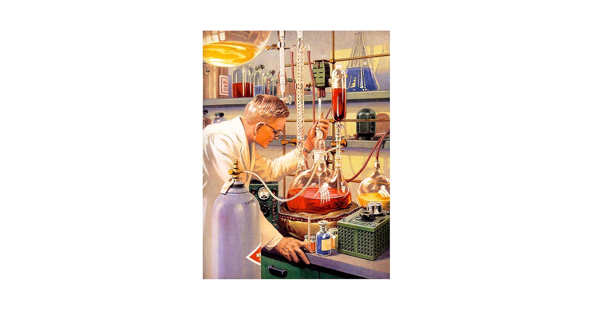 Amazon.com: Wee Blue Coo Vintage Science Lab Illustration