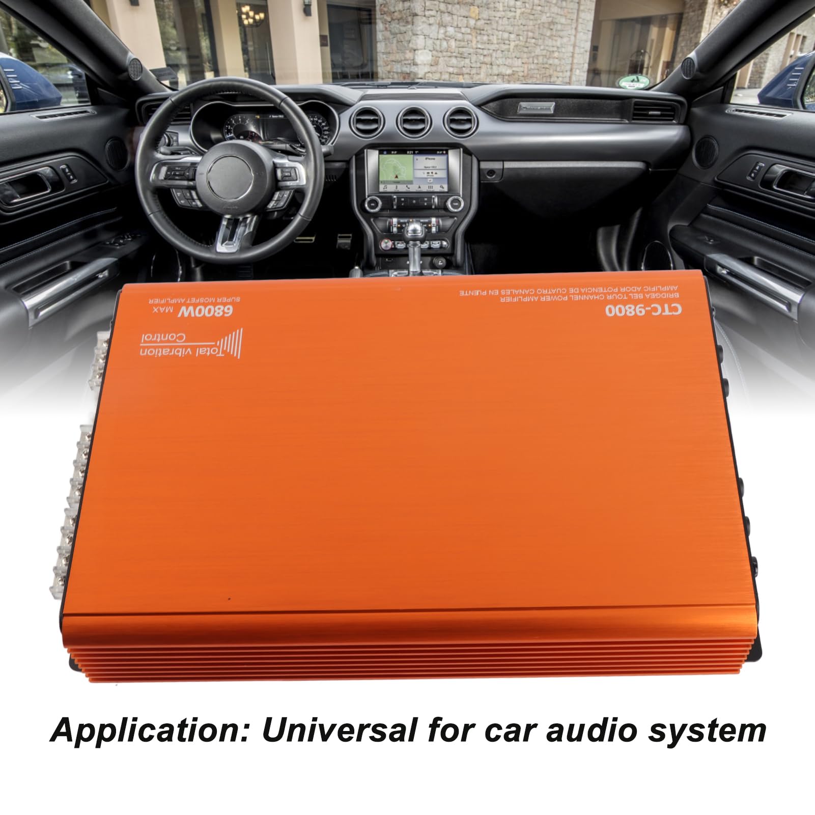 Generic Amplificateur de Voiture 4 Canaux 6800 W Haute Puissance Pontable pour des Performances Améliorées