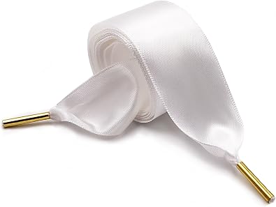 ZOOEASS Women Fashion Satin Ribbon Shoelaces Ideal for Converse Nike Addidas Puma