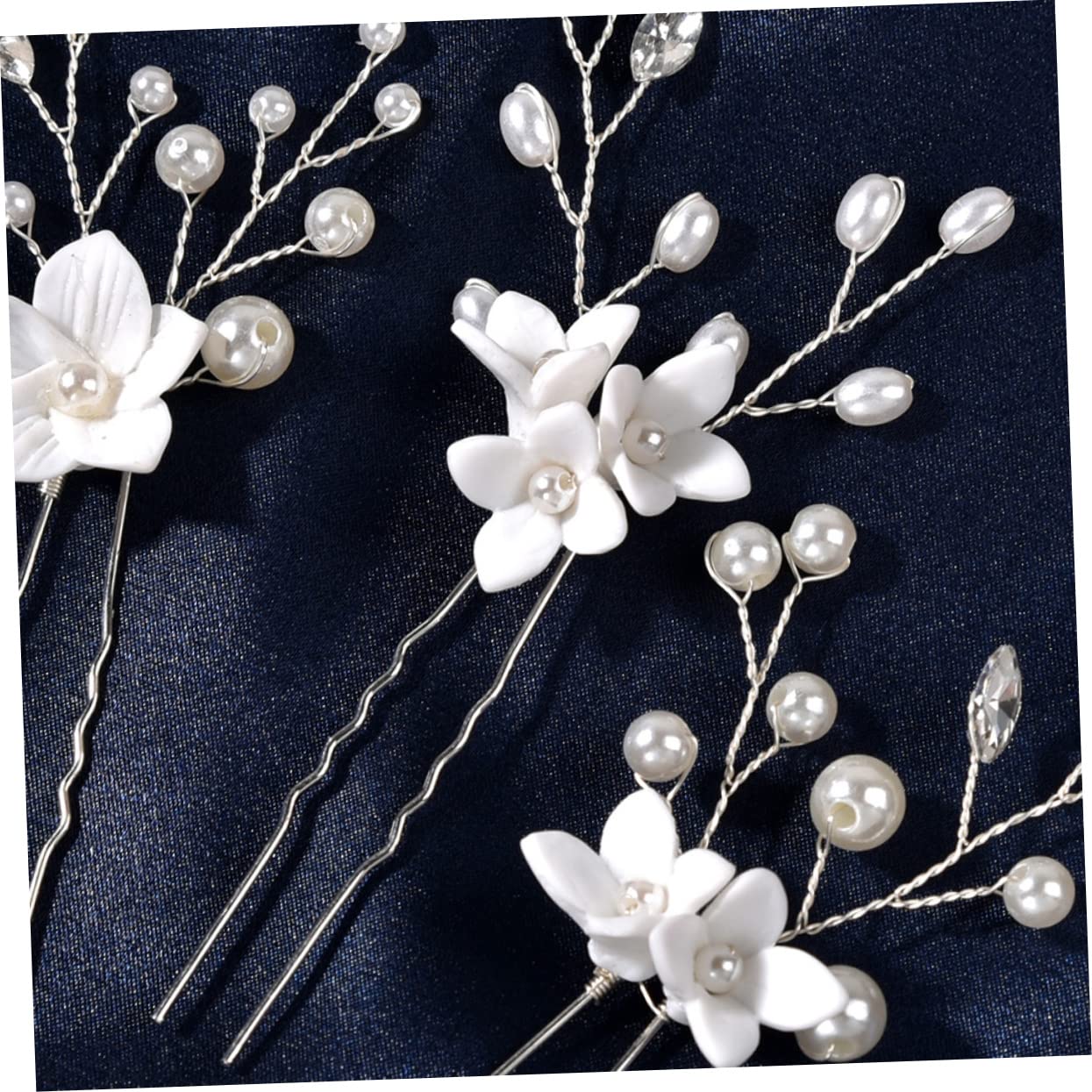 MAGICLULU 12piezas Horquillas De Novia Elegantes Perlas y Flores Para Accesorios De Boda Tocados De Dama De Honor y Peinados De Novia
