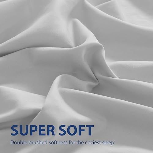 Miniatura 7 de Cathay Home Hotel Luxury - Sábana encimera individual de microfibra ultrasuave de doble cepillado resistente a las arrugas y a la decoloración, 1