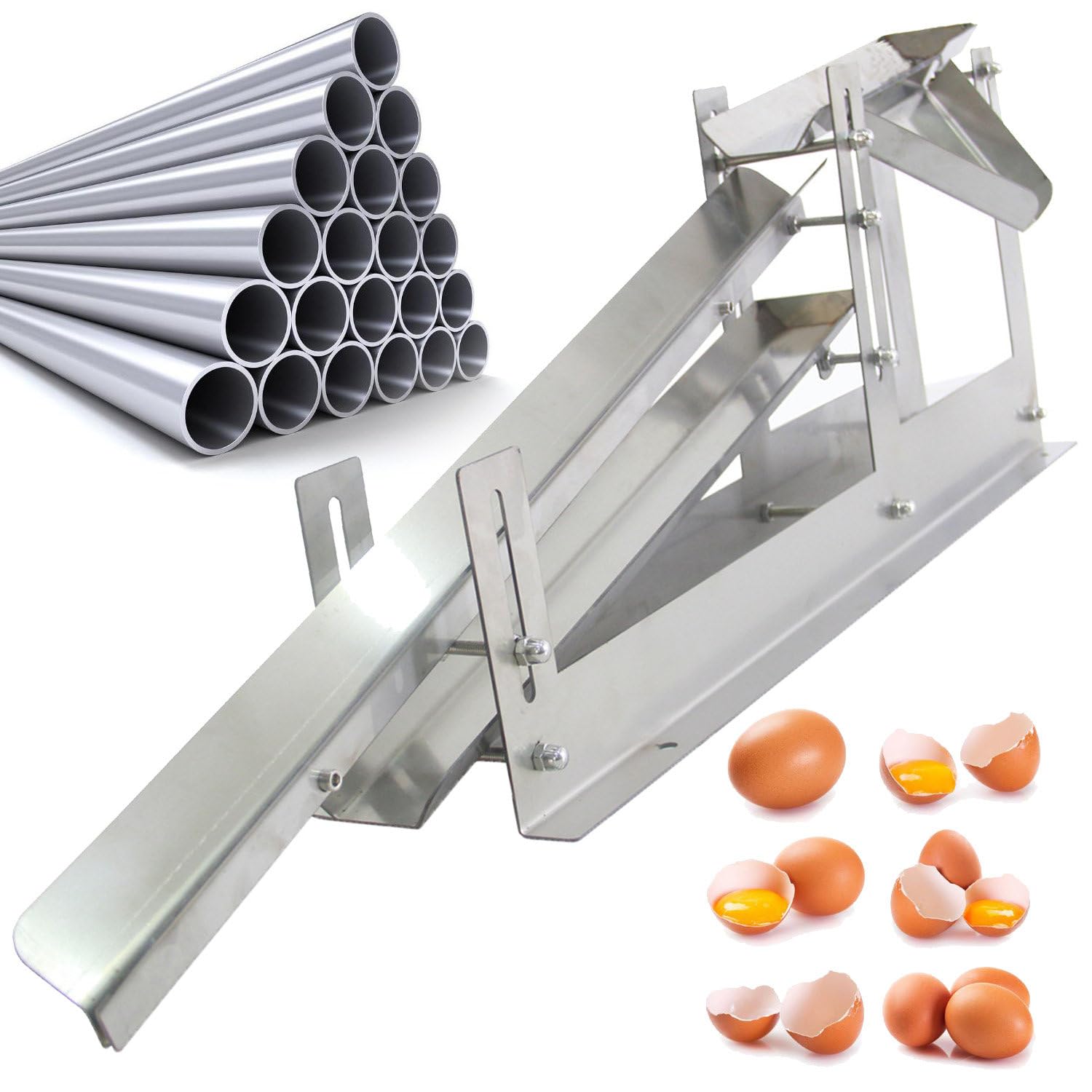 Filtr do płynów jajecznych, komercyjny separator białek i żółtka jaj, szybki separator jaj ze stali nierdzewnej, narzędzie do oddzielania białek i żółtka jaj, do domu/ciast/sklepu z deserami/piekarni