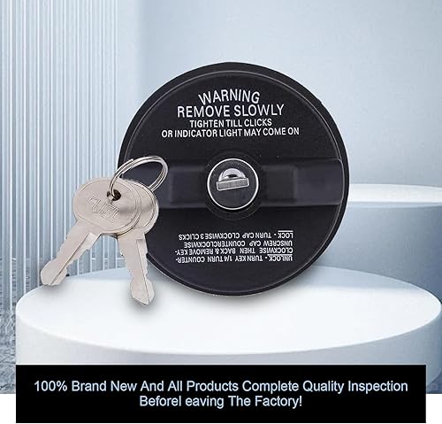 Miniatura 2 de Tapa del tanque de combustible para automóvil, tapa de combustible con bloqueo de plástico ABS, cubierta de tanque de combustible antirrobo