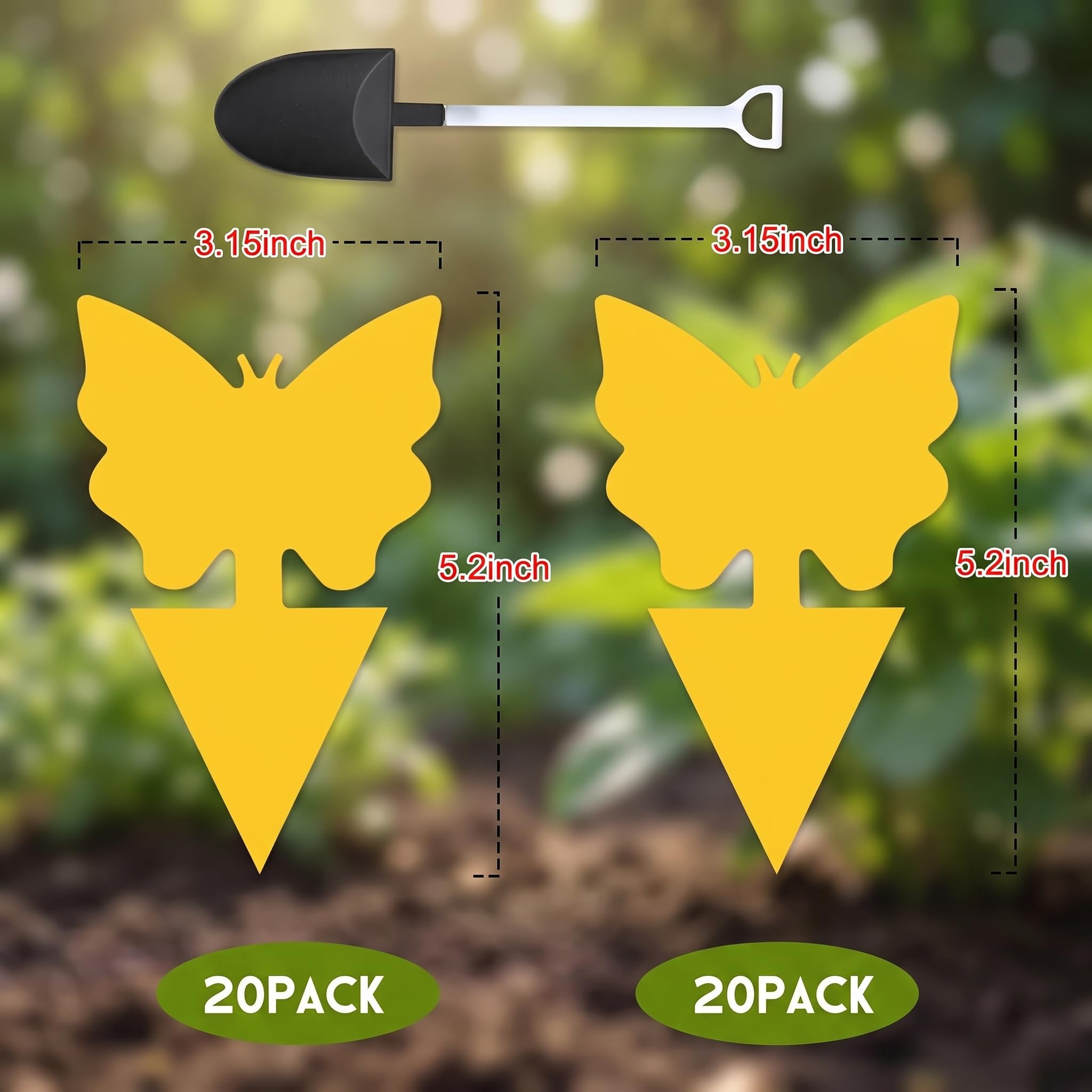 Dwcom 12 Stück klebrige Fruchtfliegen und Pilzmückenfalle gelb Sticky Bug Schädlinge Insektenvernichter für Indoor und Outdoor Zimmerpflanzen