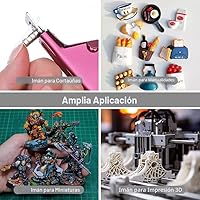 Vista 3 de rhinocats 60 imanes pequeños, mini imán redondo multiusos para cortauñas, refrigerador, miniaturas, pasatiempos, manualidades y ciencia