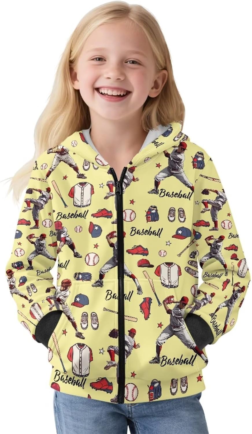 Kids Fluffy Fleece Hoodie Zip-Up Pullover Fuzzy Sweatshirt with Pockets for Fall Winter Sweatshirts for Girls Boys