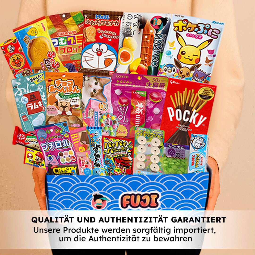 JAPON MARKET | JapanBox Sonderausgabe: Japanische Süßigkeiten Box | Premium Mystery Box Mit Japanischen Snacks, Sweets, Ramen, Schokolade, Candy Und Getränken | Snackbox | Süßigkeiten Box | Fuji
