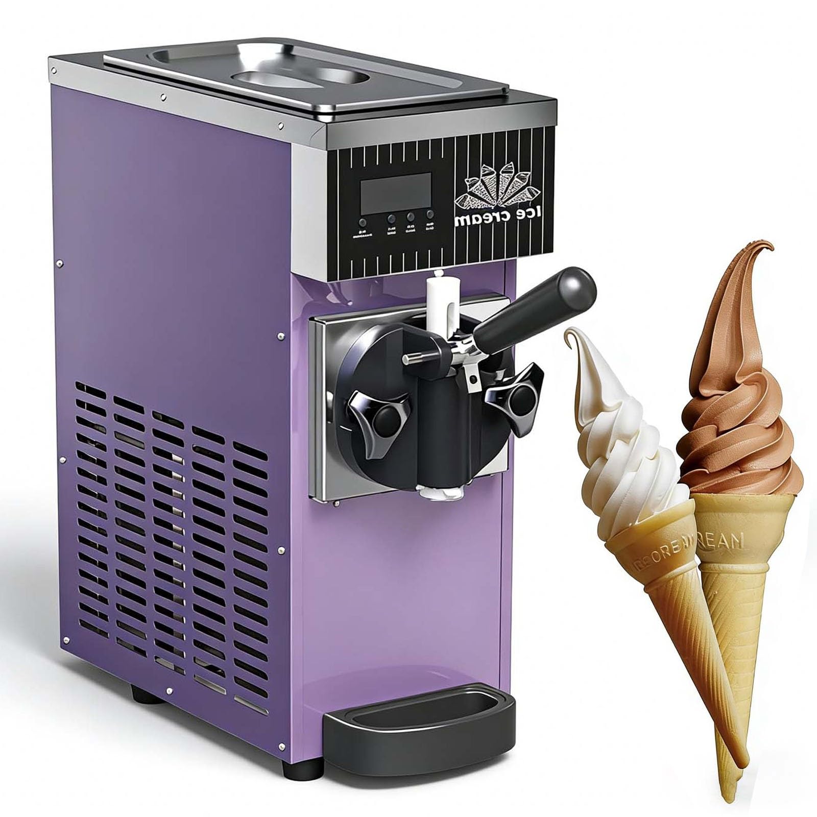 Máquina Comercial De Helado De Un Solo Sabor Encimera