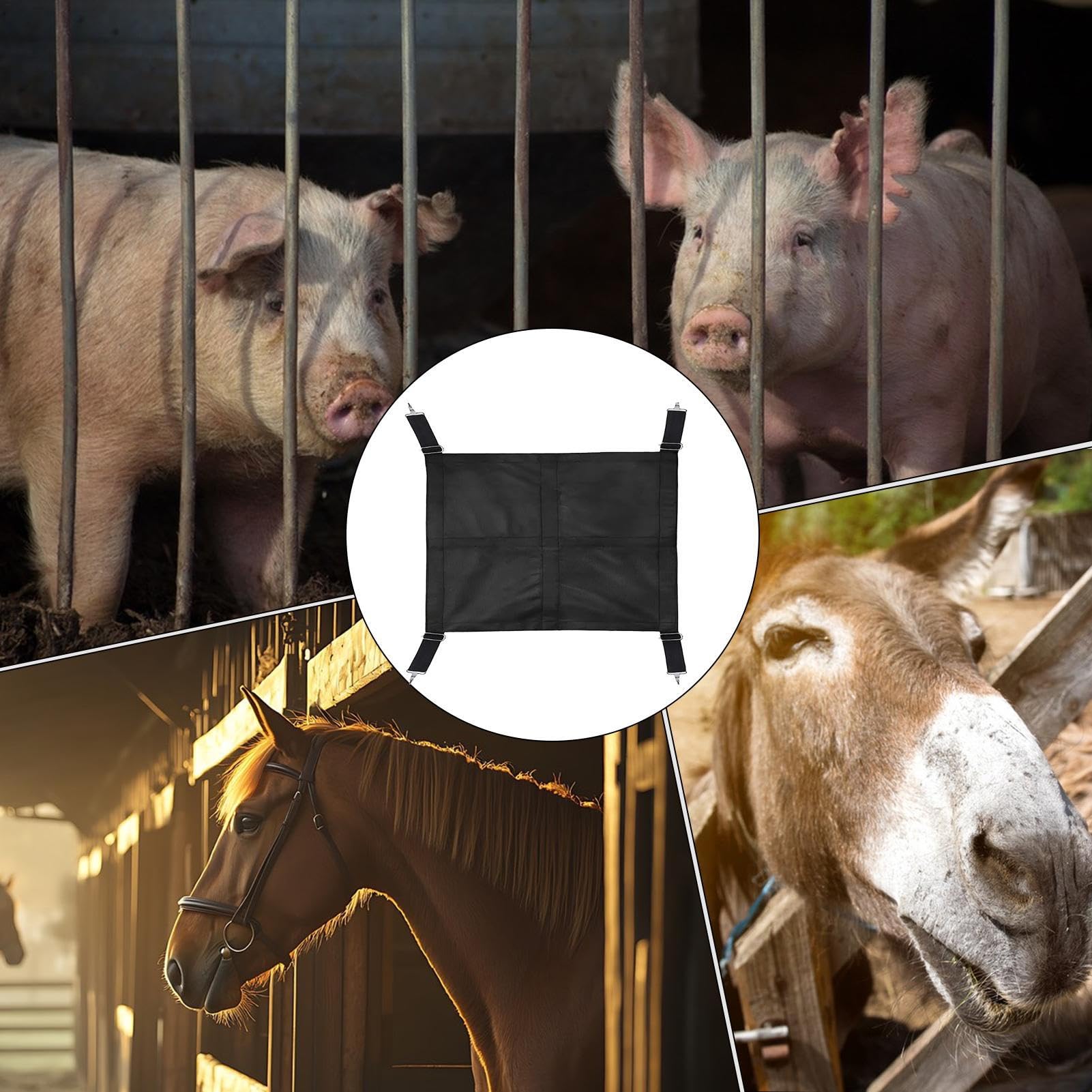 Puertas De Cuadras Para Caballos - Correas de Transpirables para Caballos,Guardia Ajustable Para Exteriores Corrales Cuadras Instalaciones Hípicas Pasillo