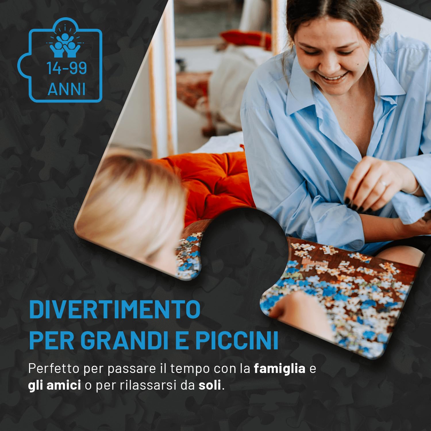 Black Box Puzzle 1000 pezzi, Blackbox Puzzle con motivo a sorpresa senza modello, Impossible Puzzle - puzzle difficile, per puzzle adulti e bambini dai 14 anni, puzzle box architettura edizione 2023