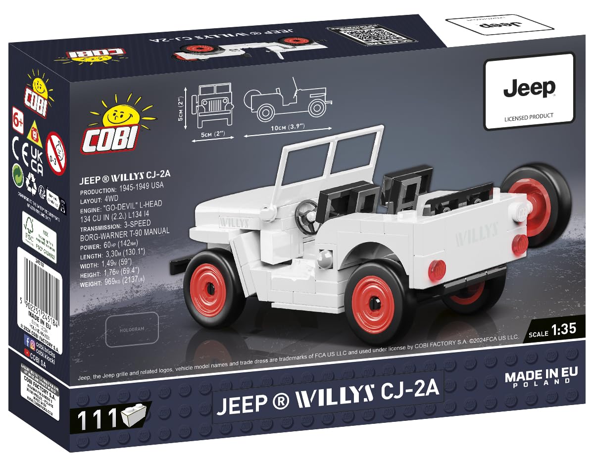 COBI Jeep Willys, Multicoloured, 10cm x 5cm - Image 4